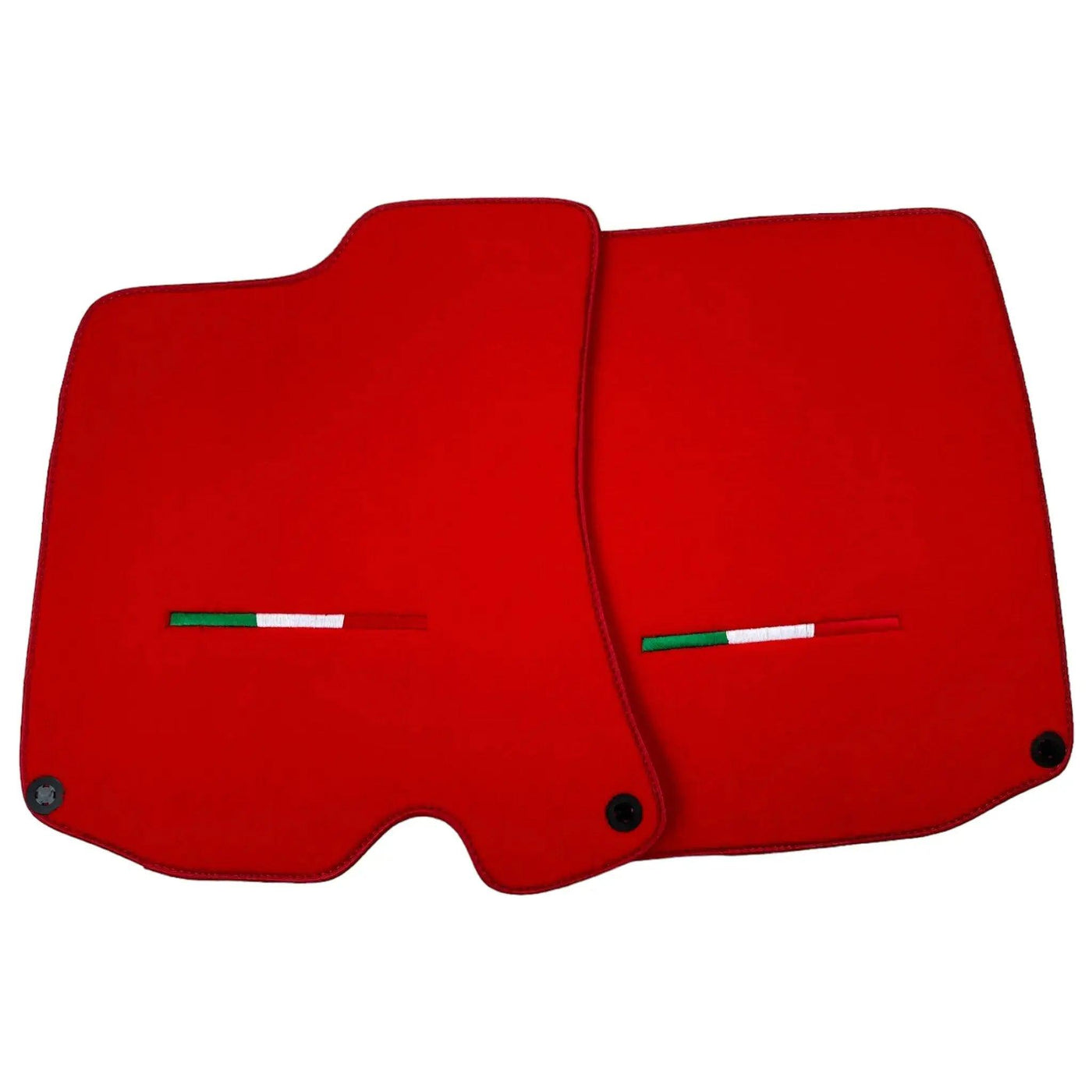 Red Floor Mats For Ferrari Roma (2021-2024) Italian Edition - AutoWin