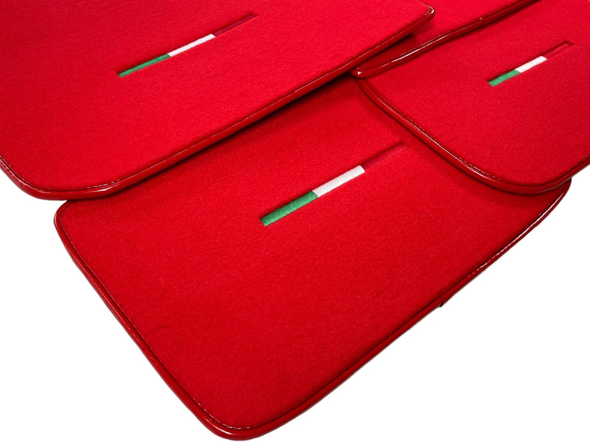 Red Floor Mats For Maserati Grecale (2023-2024) Italy Edition - AutoWin