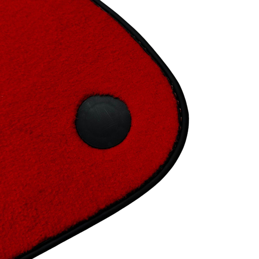 Red Floor Mats For Mercedes-Benz C-Class W204 (2007-2014) - AutoWin
