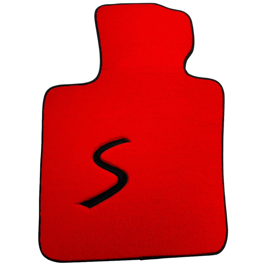 Red Floor Mats for Mini Cooper / One R53 (2001-2007) Cooper S - AutoWin