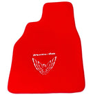 Red Floor Mats for Pontiac FireBird (1993-2002) with Trans Am Logo - AutoWin