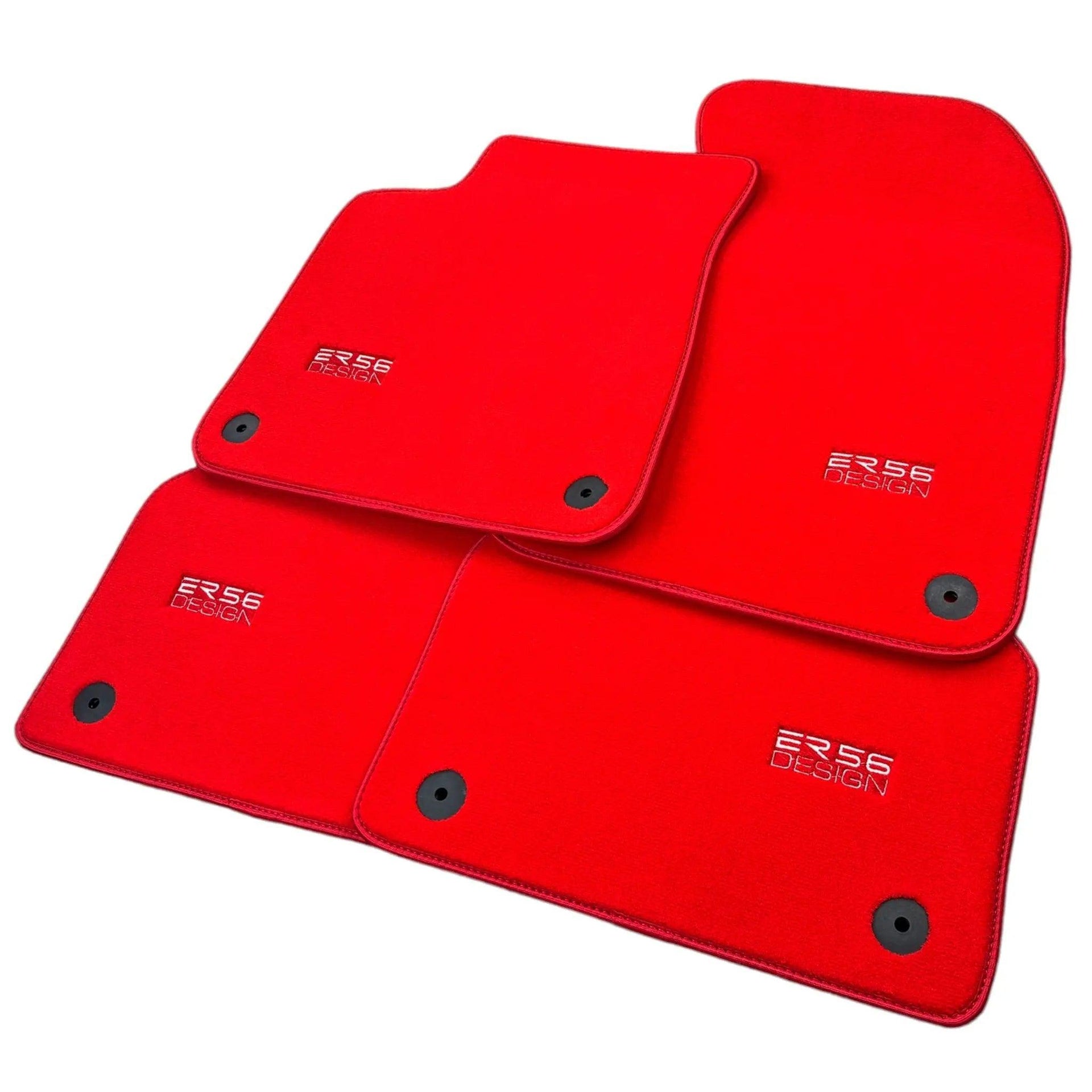 Red Floor Mats for Porsche Cayenne (2018-2023) | ER56 Design - AutoWin