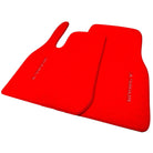Red Floor Mats for Tesla Model Y (2020-2023) with Red Trim - AutoWin
