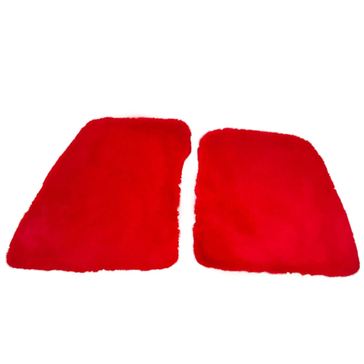 Red Sheepskin Floor Mats for Ferrari 296 GTB (2022-2027)