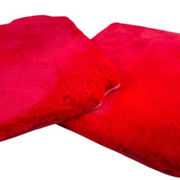 Red Sheepskin Floor Mats for Ferrari 458 Italia (2009-2015)