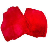 Red Sheepskin Floor Mats for Ferrari 488 Spider (2016-2022)