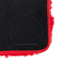 Red Sheepskin Floor Mats for Ferrari 812 Superfast (2019-2023)