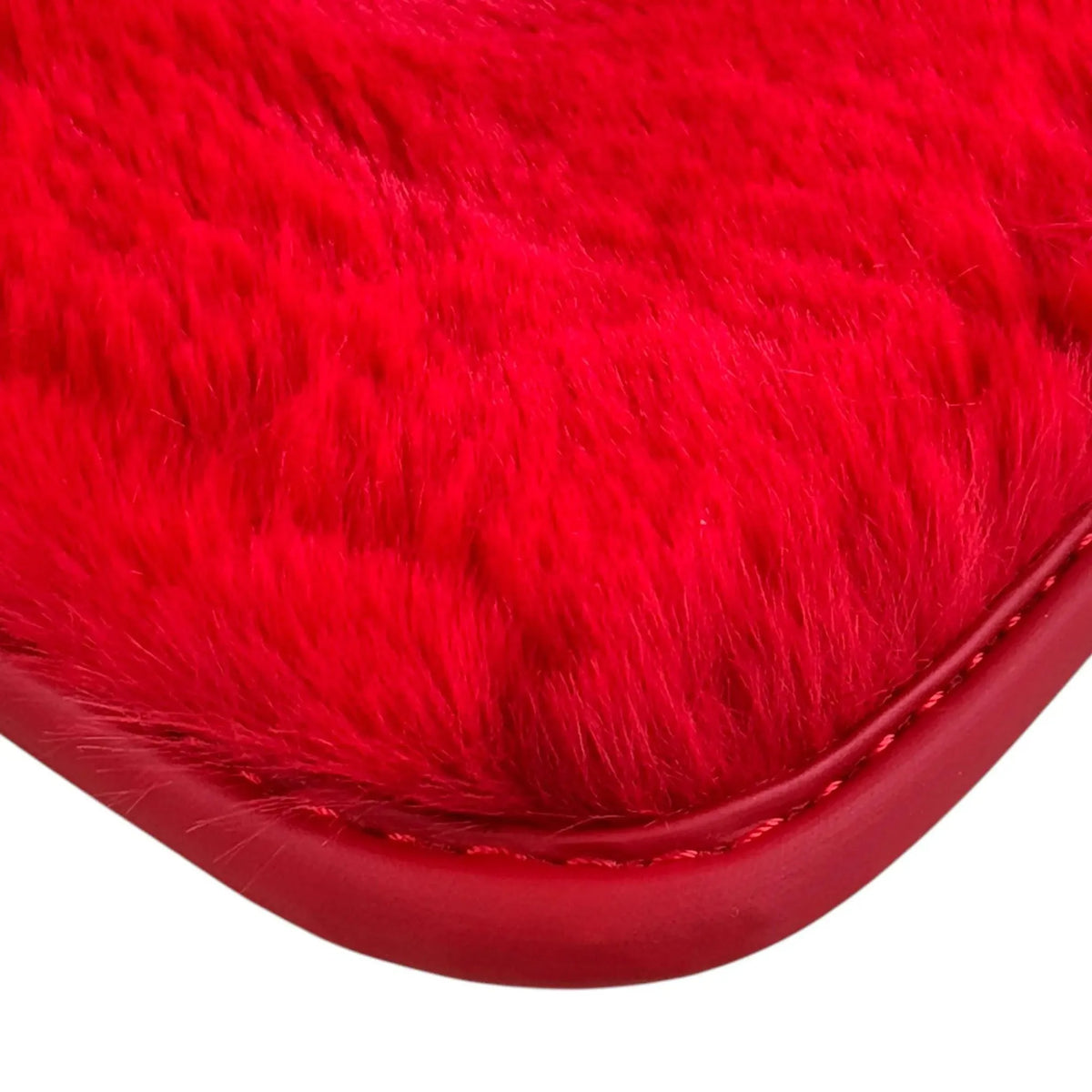 Red Sheepskin Floor Mats for Ferrari F12 Berlinetta (2012-2022)