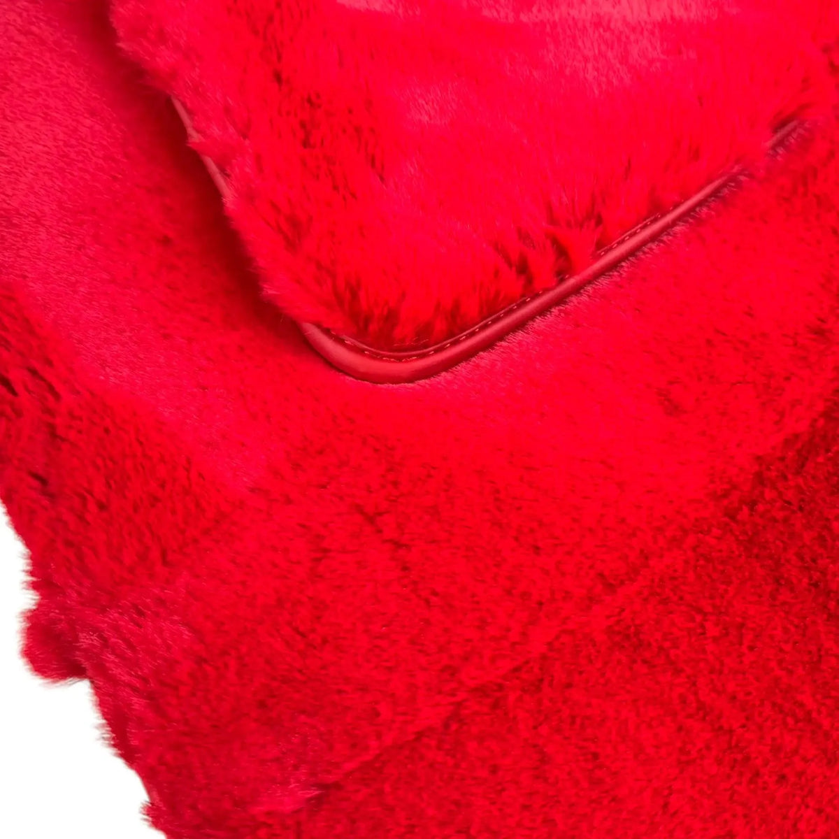 Red Sheepskin Floor Mats for Ferrari F12 Berlinetta (2012-2022)