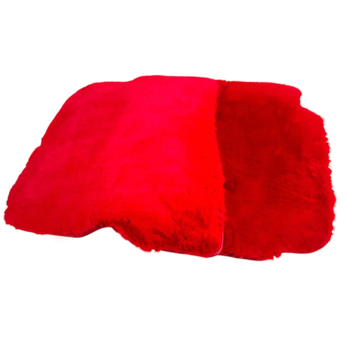 Red Sheepskin Floor Mats for Ferrari Roma (2021-2027)