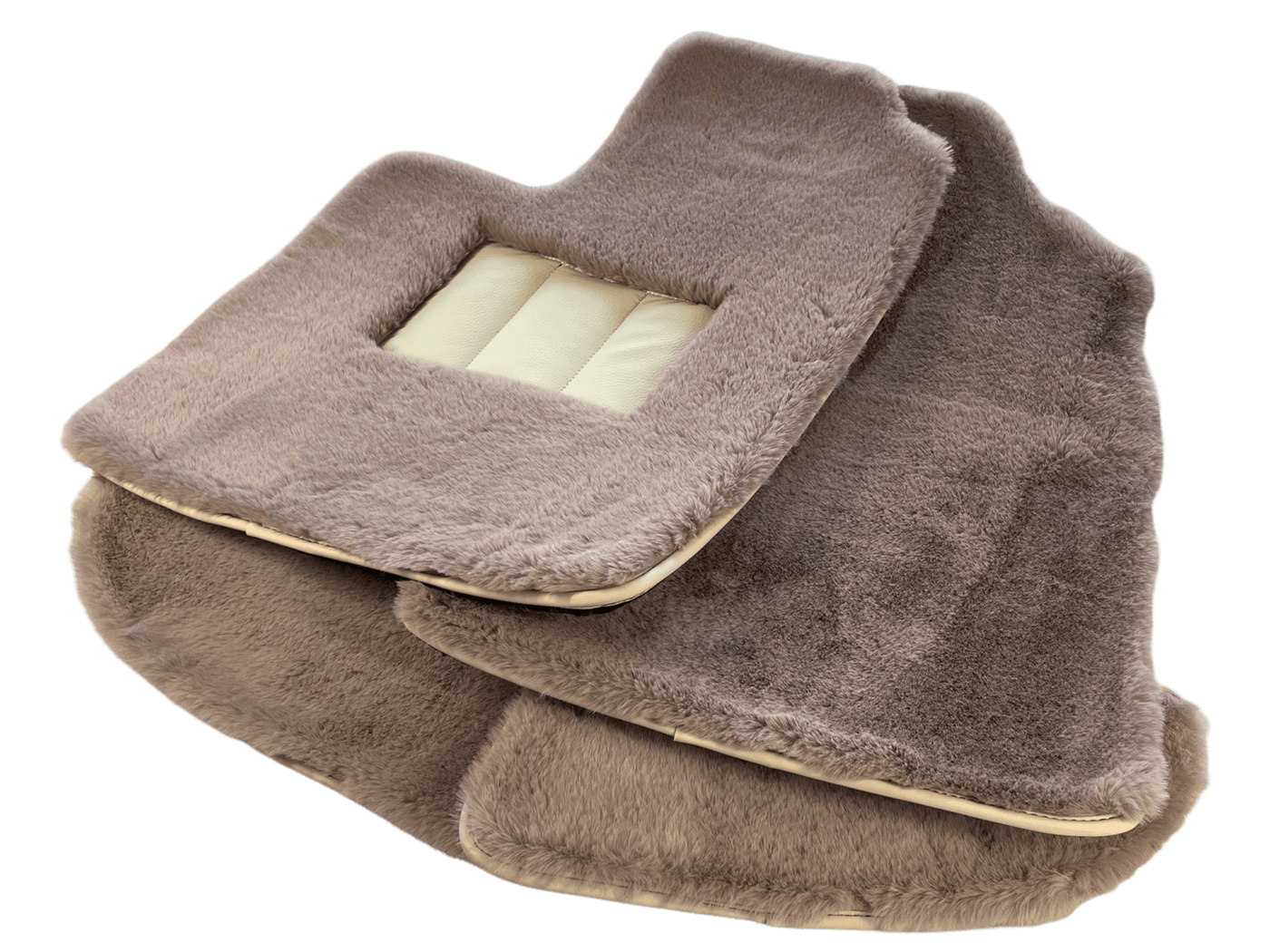 Sheepskin Floor Mats For Bentley Continental GTC (2006–2011) Er56 Design - AutoWin