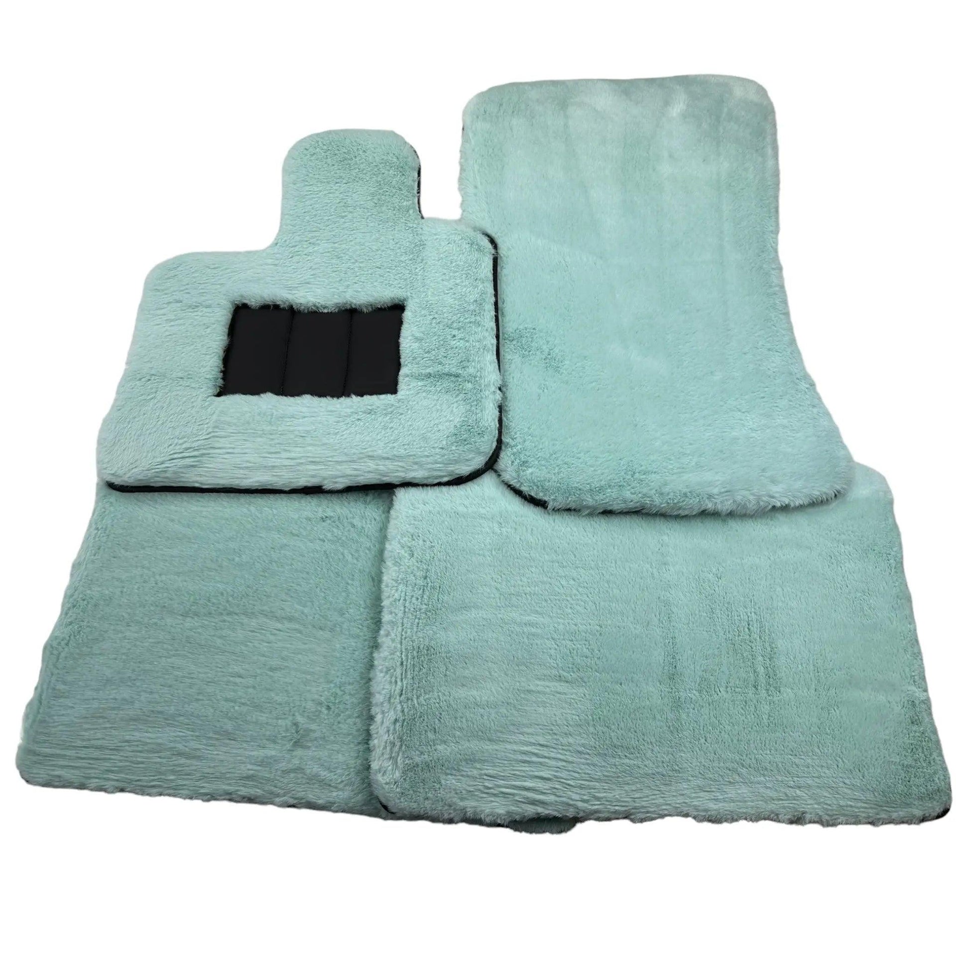 Tiffany Blue Sheepskin Floor Mats For Rolls Royce Spectre (2023-2024) ER56 Design Brand - AutoWin