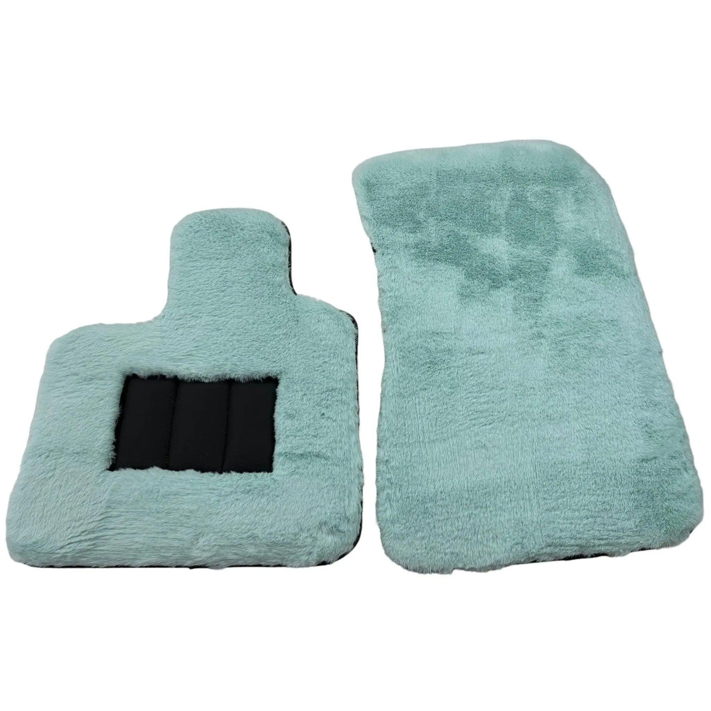 Tiffany Blue Sheepskin Floor Mats For Rolls Royce Wraith 2013–2023 Er56 Design - AutoWin