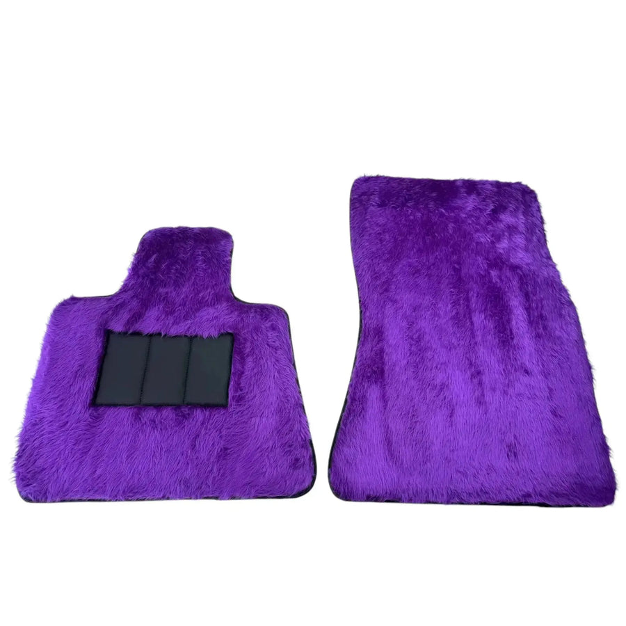 Tapis de sol en peau de mouton violet pour Rolls-Royce Phantom VIII (2017-2024) - AutoWin