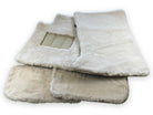 White Sheepskin Floor Mats For Bentley Bentayga Er56 Design Brand - AutoWin