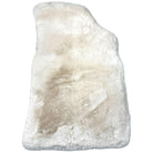 White Sheepskin Floor Mats for Bentley Continental GT (2011–2018) ER56 Design - AutoWin