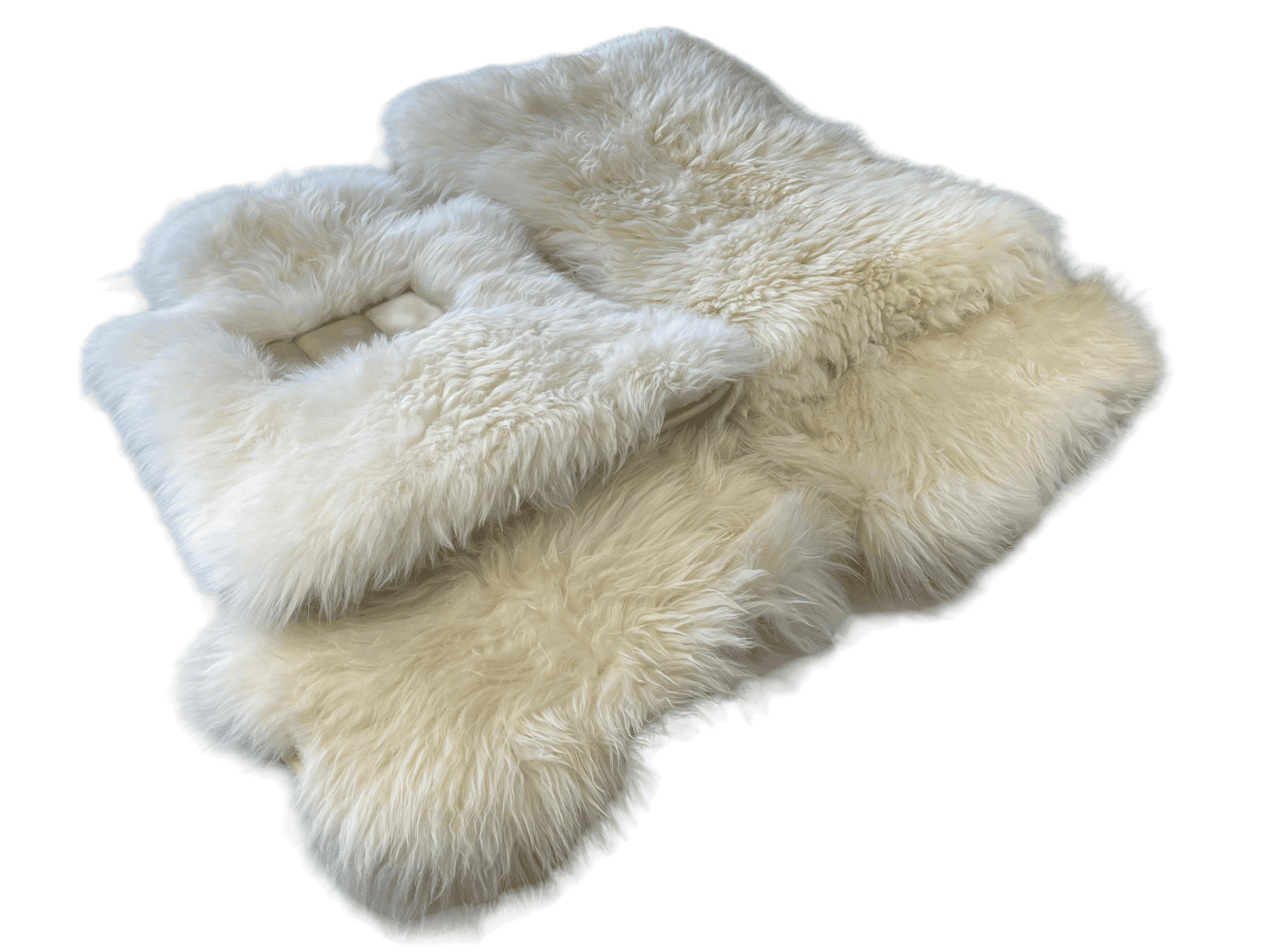 White Sheepskin Floor Mats For Rolls Royce Spectre (2023-2024) ER56 Design Brand - AutoWin