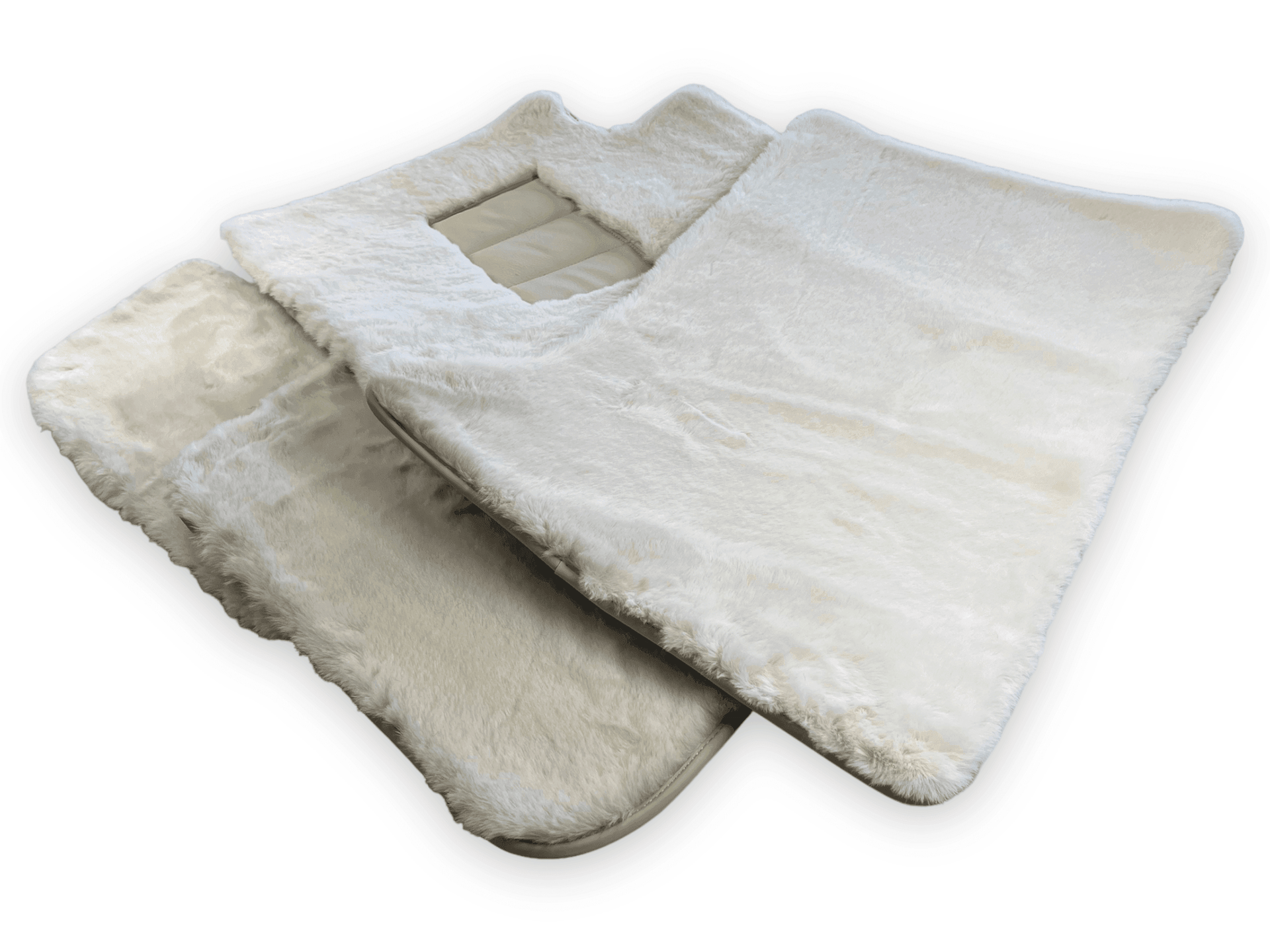 White Sheepskin Mats for Rolls Royce Spectre (2023-2024)