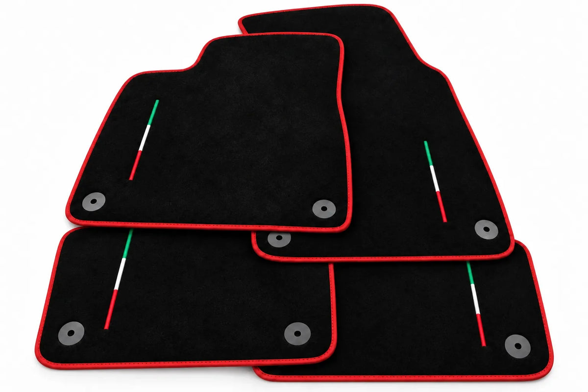 Floor Mats For Lamborghini Urus Black Tailored Yellow Edition Red trim