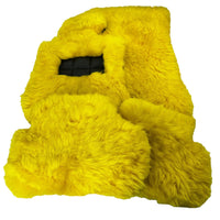 Yellow Sheepskin Floor Mats for Rolls Royce Shadow (1965-1977) ER56 Design Brand - AutoWin