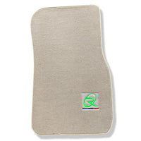Beige Floor Mats For BMW 2 Series F45 Brand Tailored Set Perfect Fit Green Collection - AutoWin