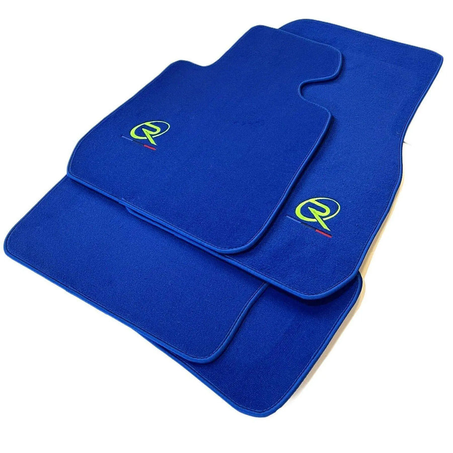 Blue Floor Mats For BMW 5 Series E39 Tailored Set Perfect Fit - AutoWin