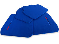 Blue Floor Mats For BMW M3 F80 Series With M Package - AutoWin