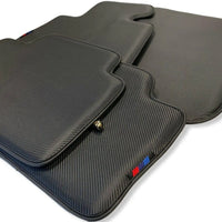 Floor Mats For BMW 1 Series E82 Autowin Brand Carbon Fiber Leather - AutoWin