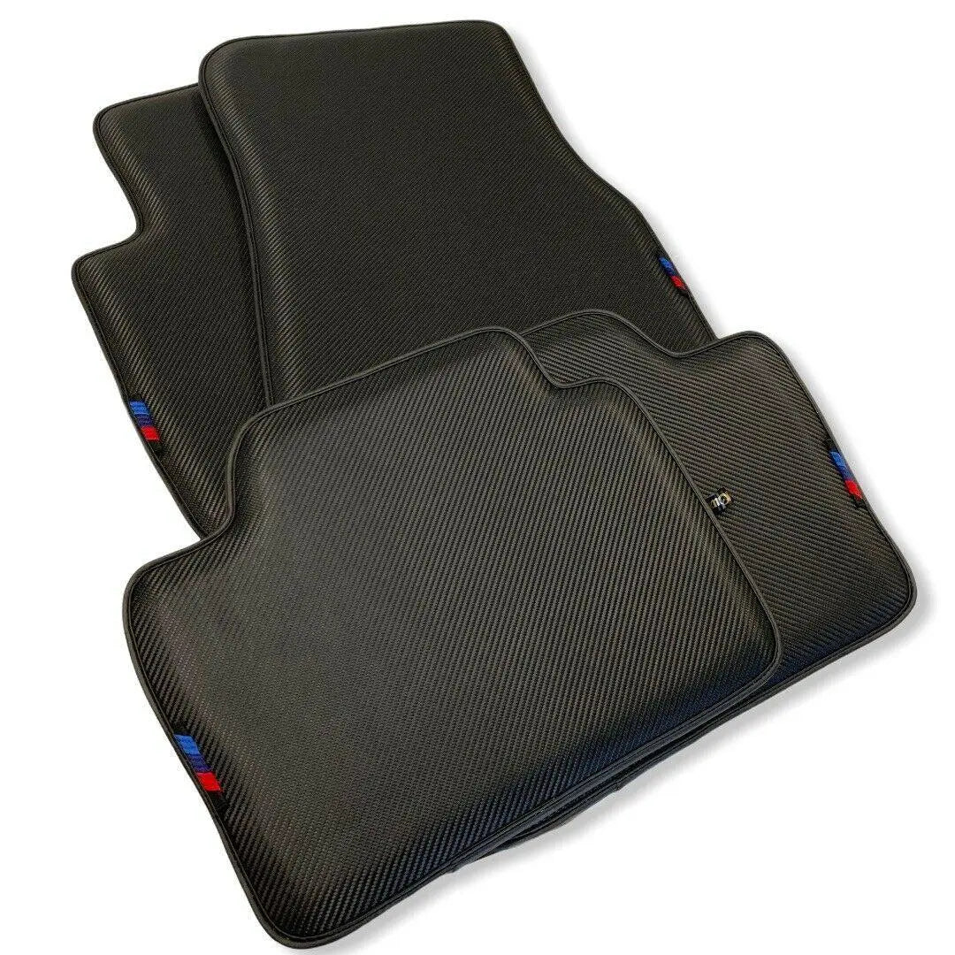 Floor Mats For BMW 7 Series F01 AutoWin Brand Carbon Fiber Leather - AutoWin