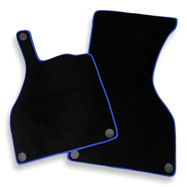 Floor Mats For Mercedes-Benz SLR Mclaren 2005-2009 Black Blue Trim - AutoWin