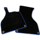 Floor Mats For Mercedes-Benz SLR Mclaren 2005-2009 Black Blue Trim - AutoWin