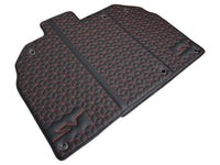 Leather Floor Mats for Lamborghini Aventador SV | Red Stitching - AutoWin
