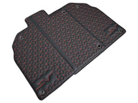 Leather Floor Mats for Lamborghini Aventador SV | Red Stitching - AutoWin