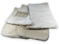 Luxury White Sheepskin Floor Mats for Rolls Royce Shadow