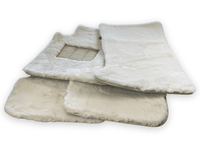 Luxury White Sheepskin Floor Mats for Rolls Phantom