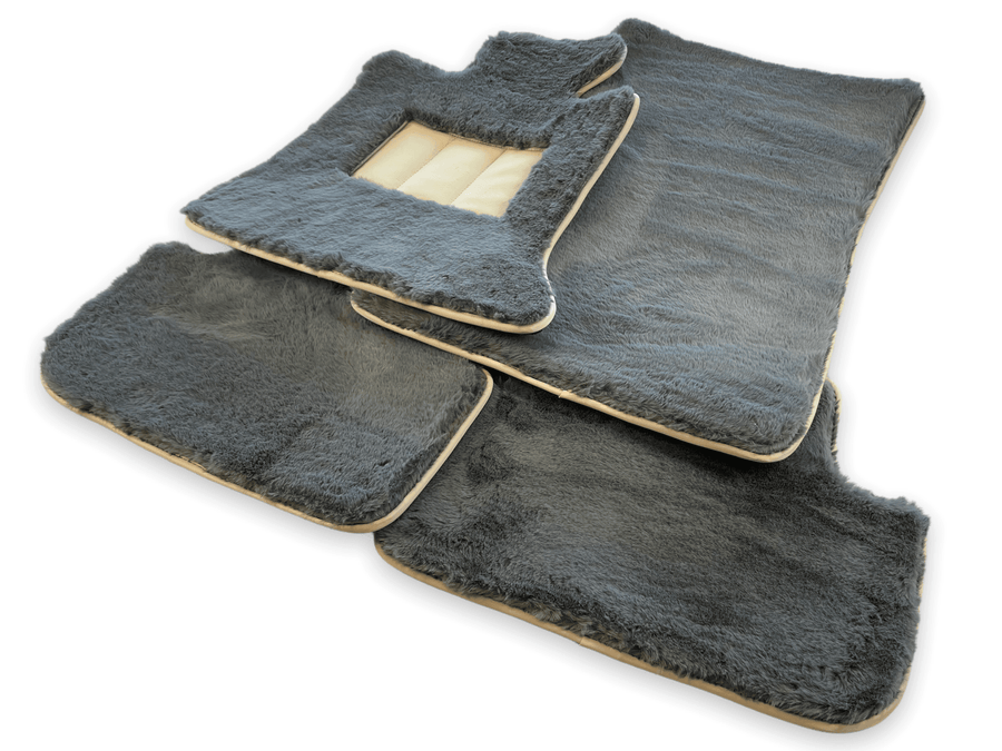 Sheepskin Floor Mats For Rolls Royce Dawn Rr6 2016-2023 Er56 Design Brand - AutoWin