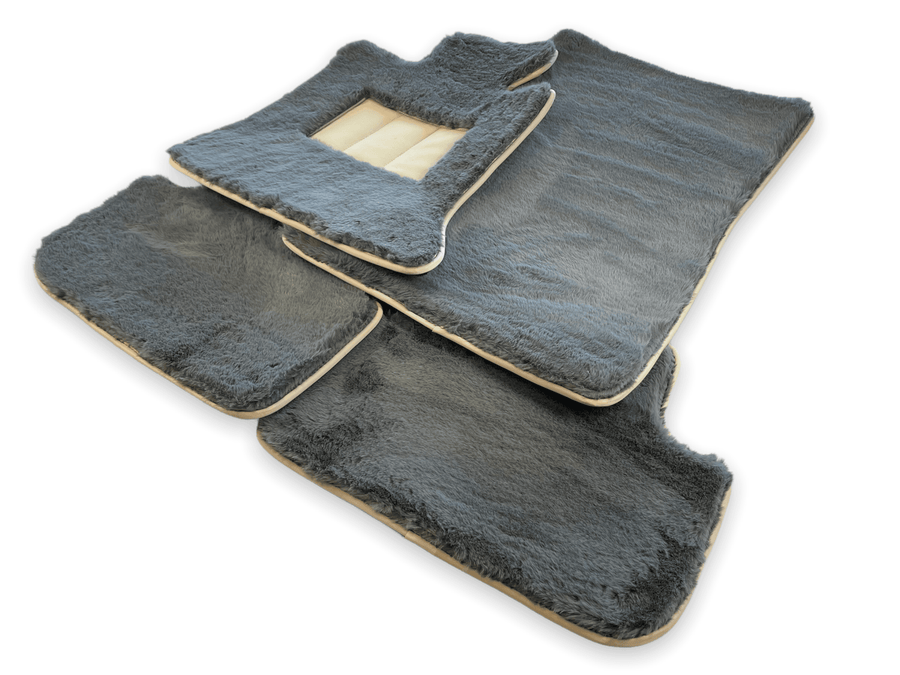 Sheepskin Floor Mats For Rolls Royce Cullinan Rr31 2018-2023 Er56 Design Brand - AutoWin