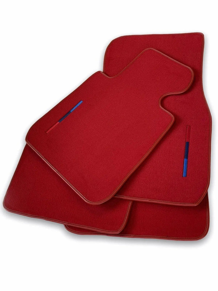 Red Floor Mats For BMW 1 Series F20 With M Package - AutoWin