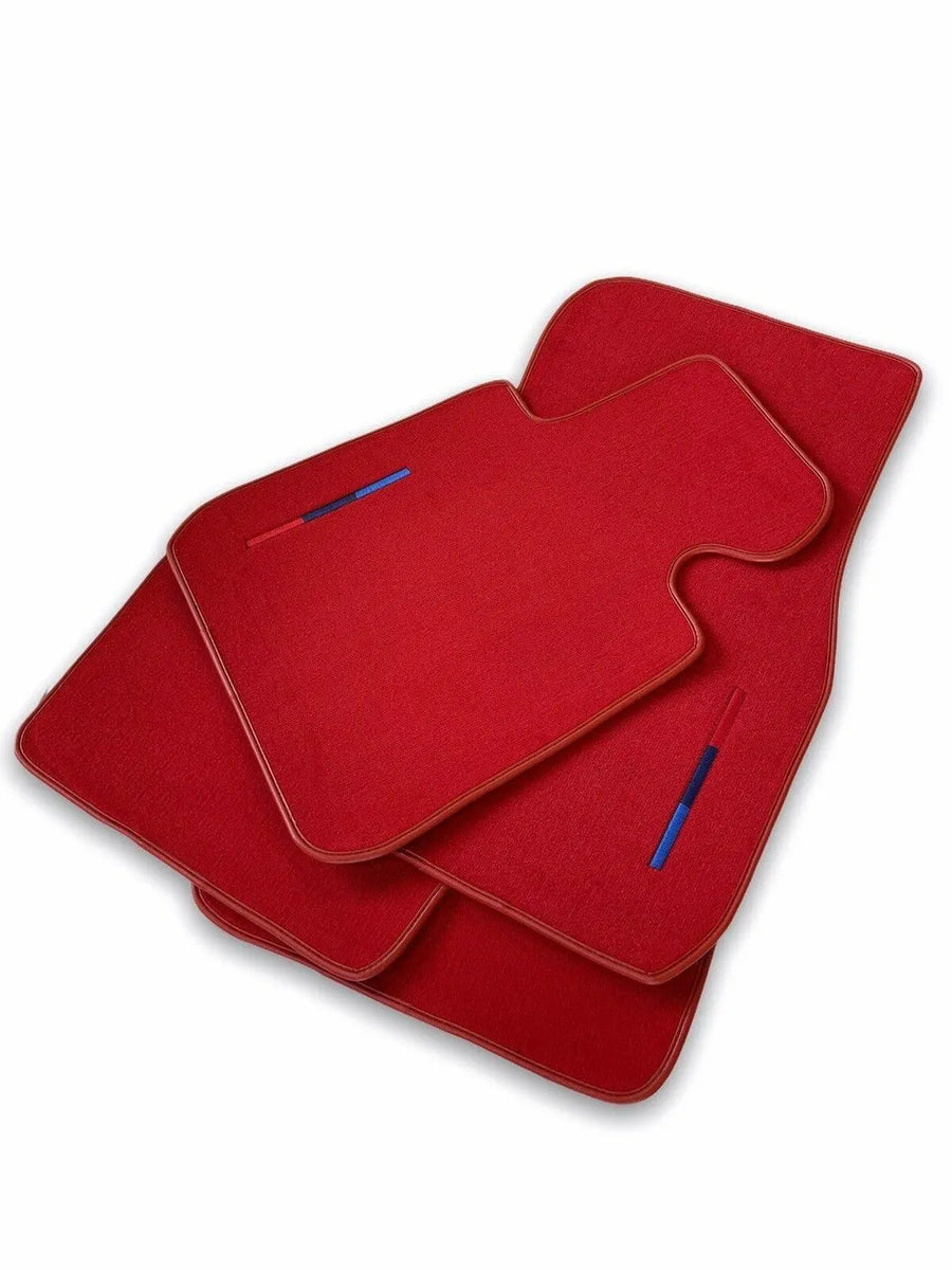 Red Floor Mats For BMW 3 Series E46 Coupe With M Package - AutoWin