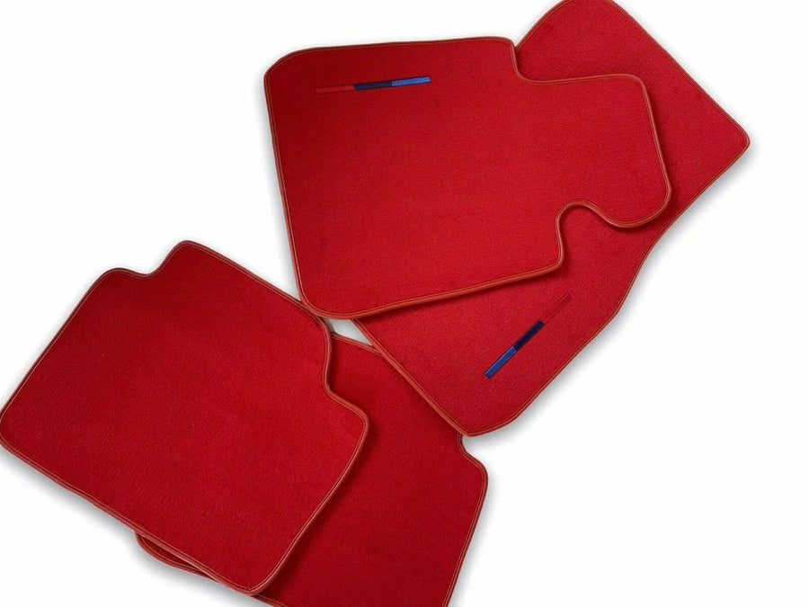 Red Floor Mats For BMW 6 Series F06 Gran Coupe With M Package - AutoWin