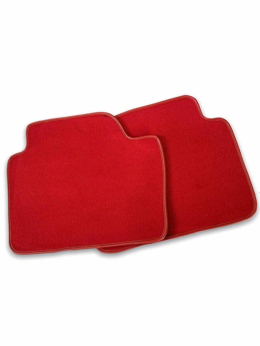 Red Floor Mats For BMW 7 Series E65 ROVBUT Brand Tailored Set Perfect Fit Green SNIP Collection - AutoWin