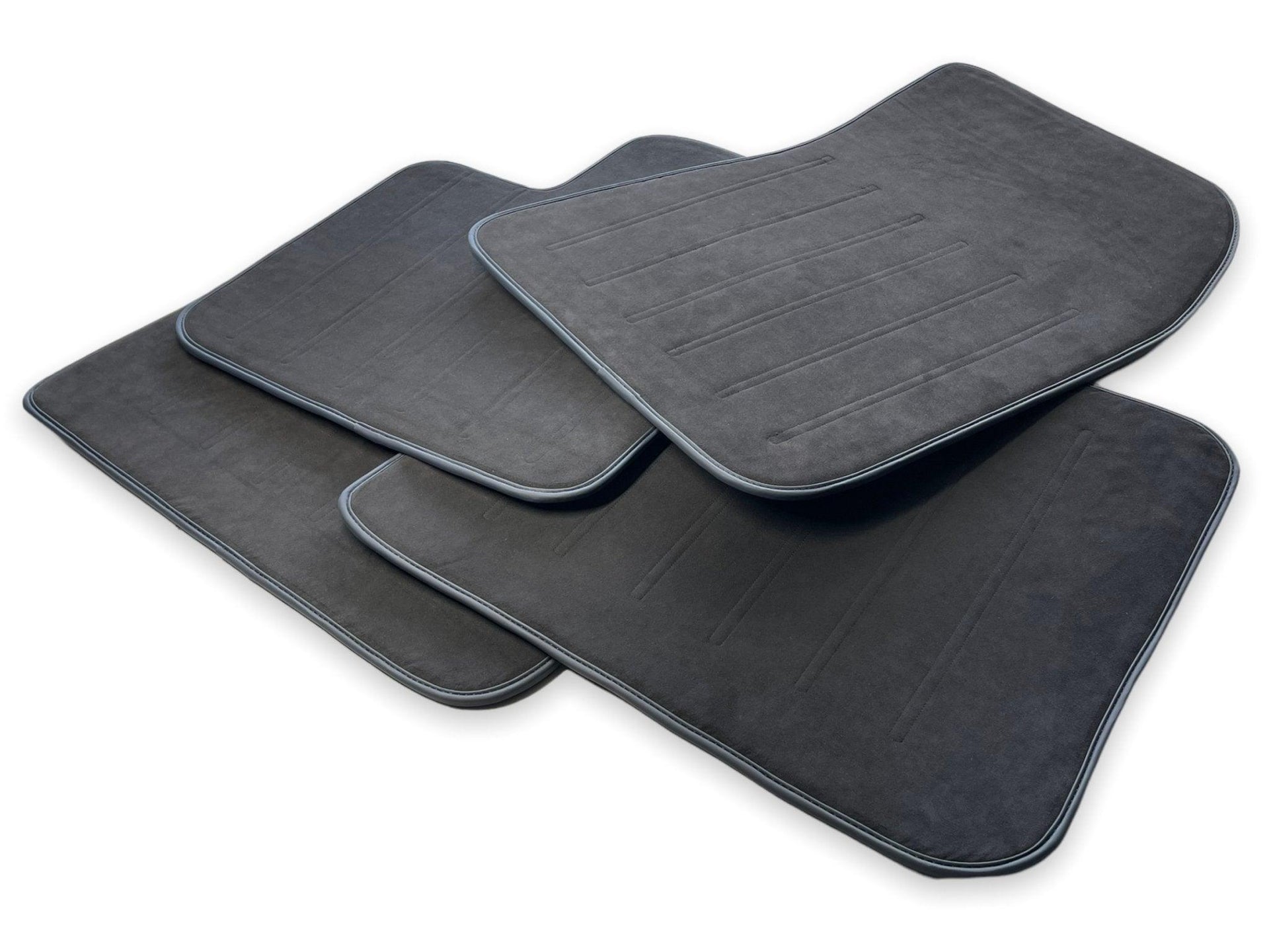 Alcantara Floor Mats For Rolls Royce Black Badge Dawn - AutoWin