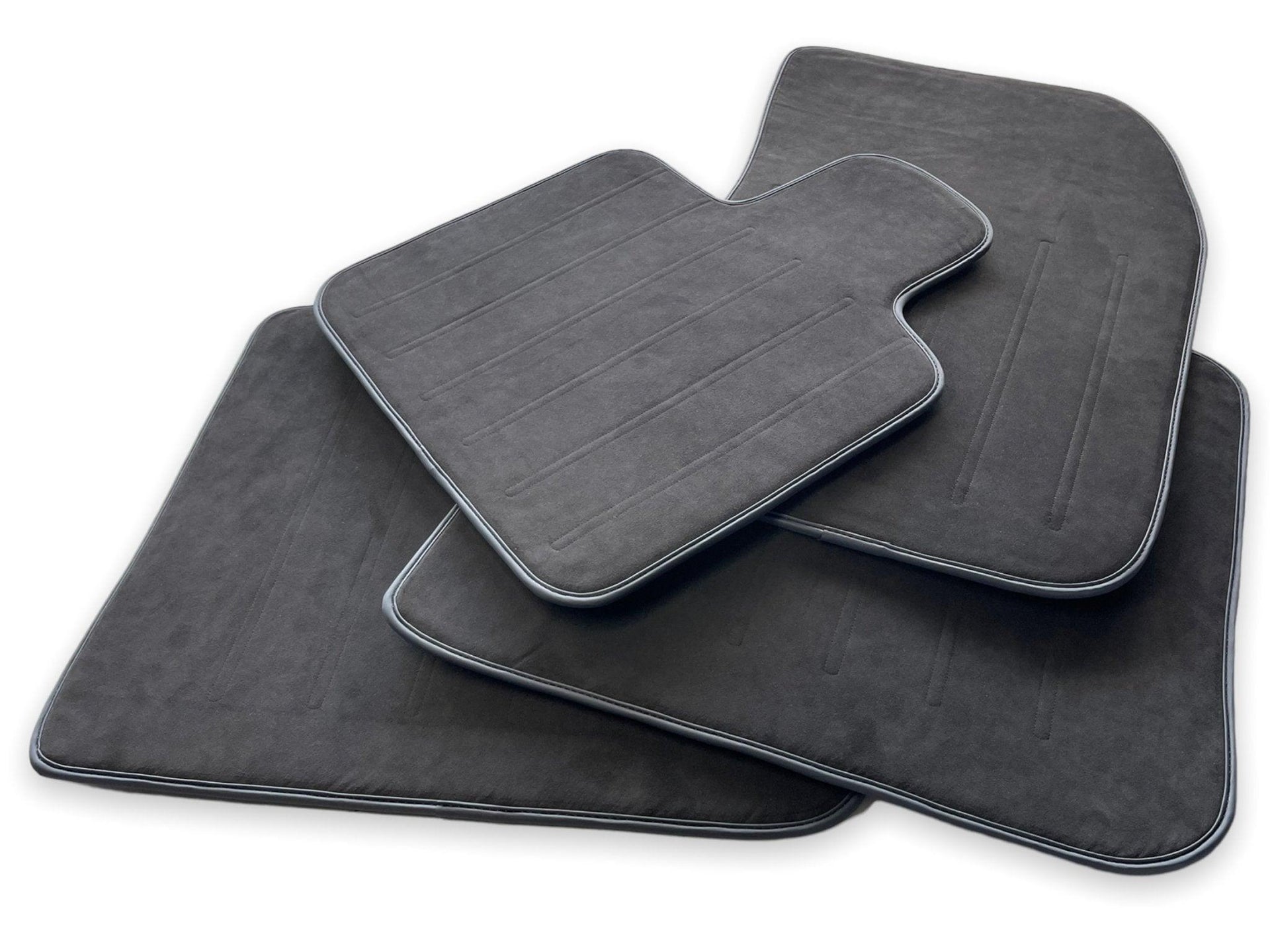 Alcantara Floor Mats For Rolls Royce Black Badge Phantom VIII (2017-2024) - AutoWin