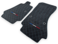 Alcantara Leather Floor Mats For Bugatti Chiron Limited Edition - AutoWin
