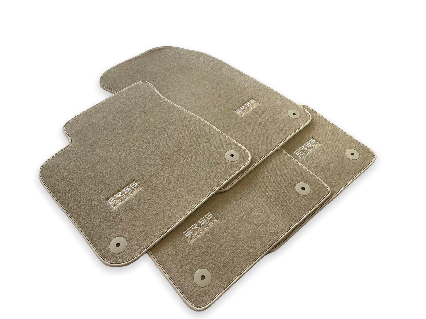 Beige Floor Mats for Audi A1 - 5-door Hatchback (2010-2018) | ER56 Design - AutoWin