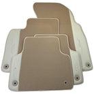 Beige Floor Mats for Bentley Mulsanne (2010-2020) with Leather - AutoWin