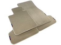 Beige Floor Mats For BMW 7 Series E65 With M Package AutoWin Brand - AutoWin