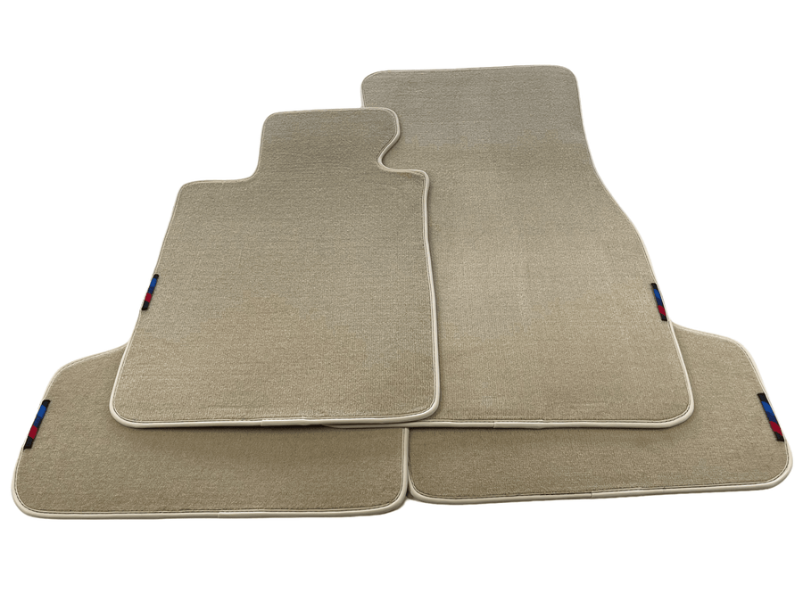 Beige Floor Mats For BMW 7 Series G11 With M Package AutoWin Brand - AutoWin