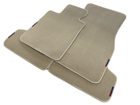 Beige Floor Mats For BMW X4 Series G02 WITH M Package - AutoWin