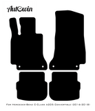 Beige Floor Mats For Mercedes Benz C-Class A205 Convertible (2016-2018) | Limited Edition - AutoWin